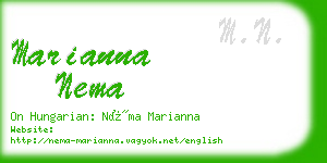marianna nema business card